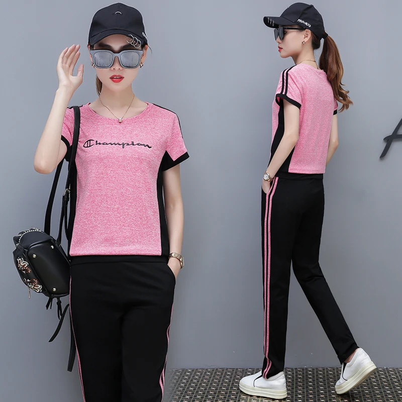 DHfinery костюм для досуга комплект из 2 предметов Женщины с коротким рукавом