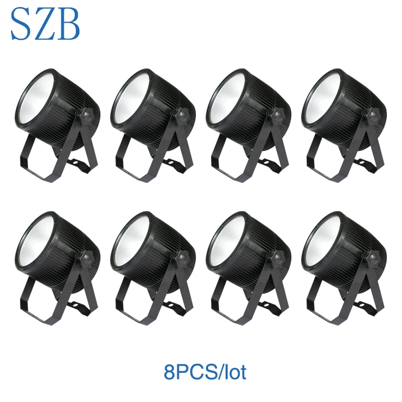 8 шт. SZB 1x60 Вт RGB 3в1 LED COB немой Par свет Может хороший для дискотеки бара клуба
