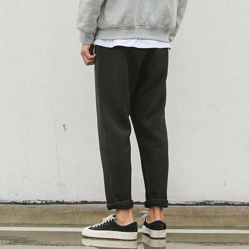 Chinism Военная классический Для мужчин Повседневное брюки шерсть и хлопок s