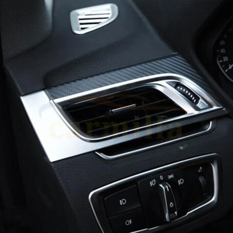 

ABS Chrome New X1 Car Air Vent Protection Trim Air Outlet Sequins Sticker For BMW X1 2016 2017 Auto Accessories