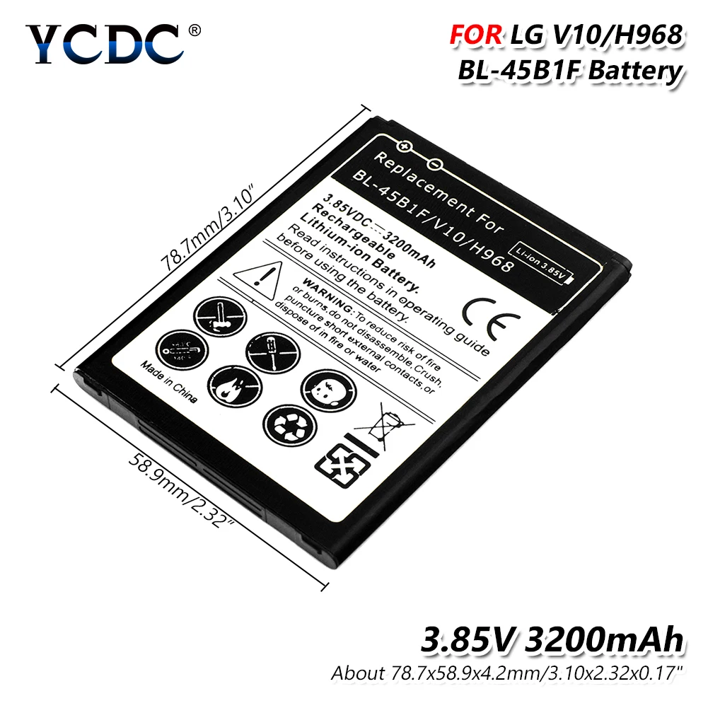 Смартфон bl 42d1f литиевая батарея 3 85 v 2800mah для LG V10 H968 H961S H960A универсальные сменные