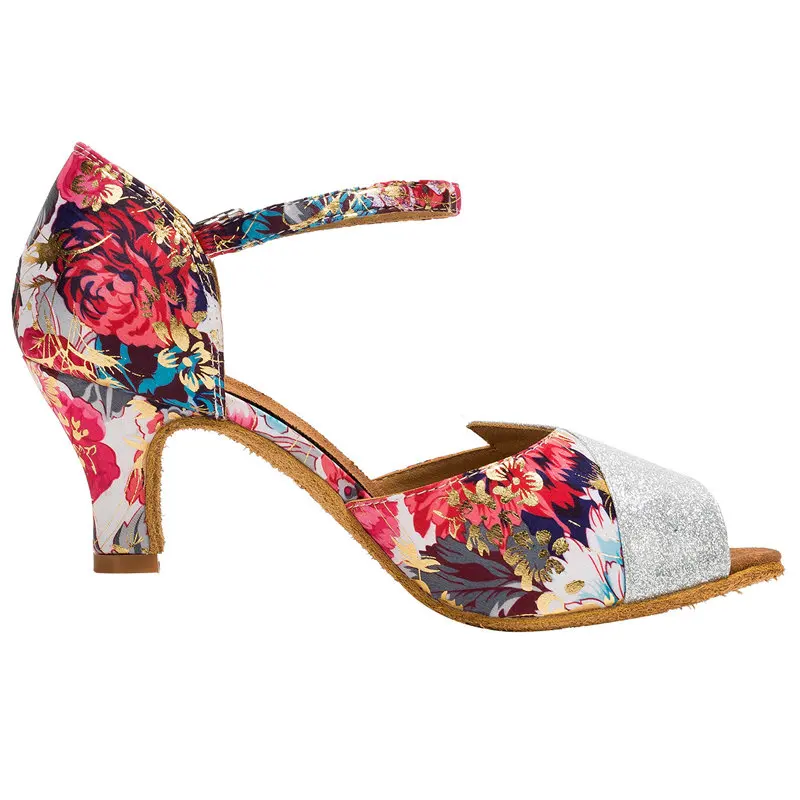 2017 Professional Women Ladies Ballroom Dancing Shoes Latin Salsa Tango High Heeled Red Girls for Dance Satin Adult WK017 | Спорт и