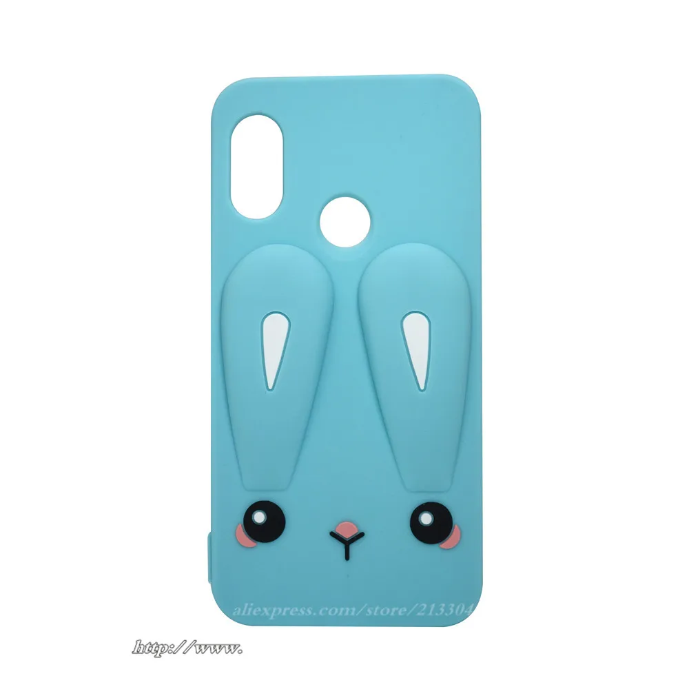 Небесно-голубой 3D мультфильм кролик силиконовый чехол для Xiaomi mi Max для Xiaomi mi Max2 mi Max 2 mi макс 3 mi Max3 случае mi X2 - Цвет: Небесно-голубой