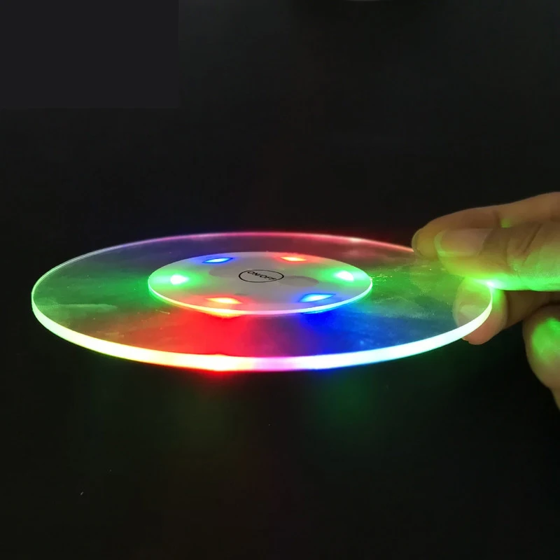 Хэллоуин LED бар люминесцентный мат и круглая подставка под чашку KTV свет база сила