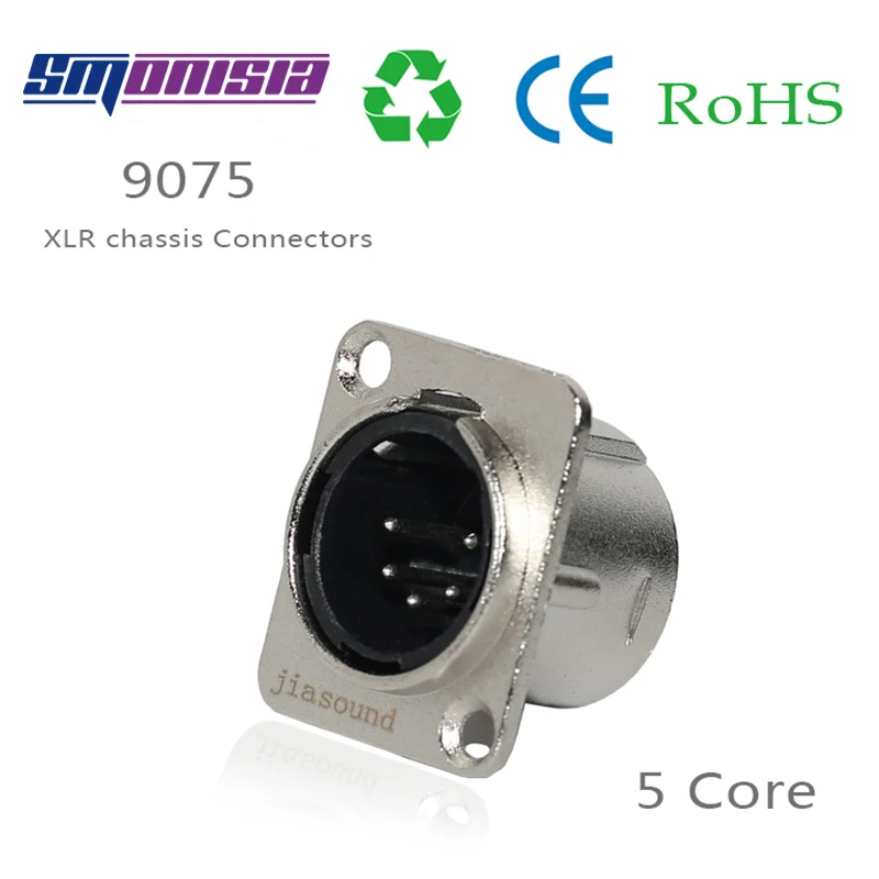 Smonisia 50 шт. металлический баланс XLR разъем 5 ядер штекер высокое качество аудио