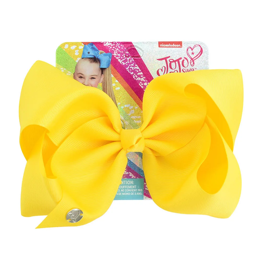 Заколка для волос Jojo Siwa однотонная 8 дюймов с большим бантом|Аксессуары девочек| |