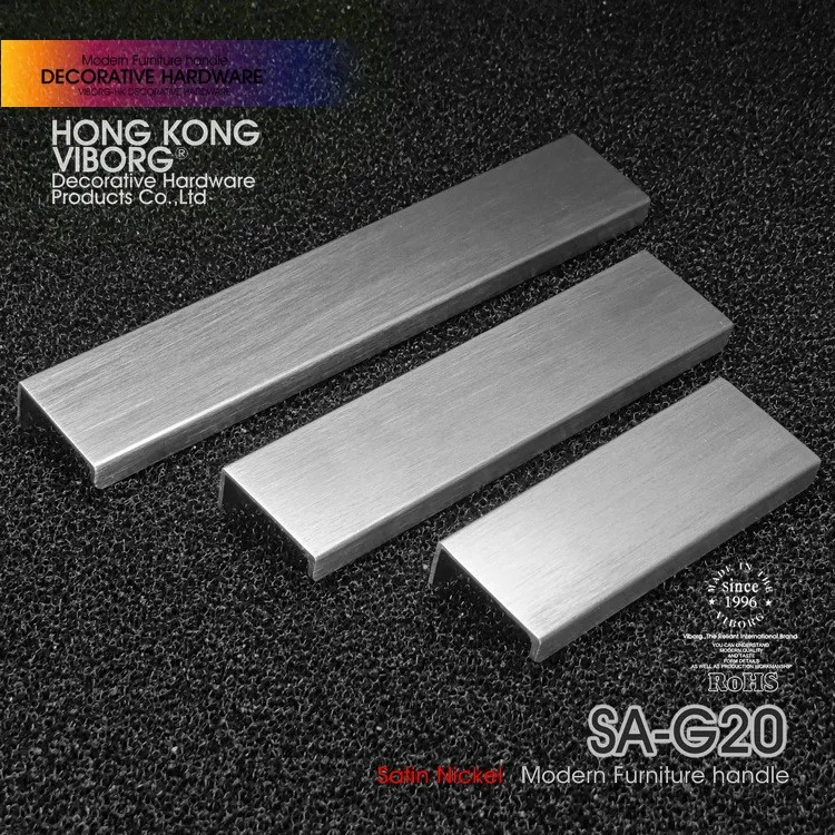 (4 шт.) 150 мм VIBORG современные шкафа буфет нажимные дверные ручки выдвижные матовый