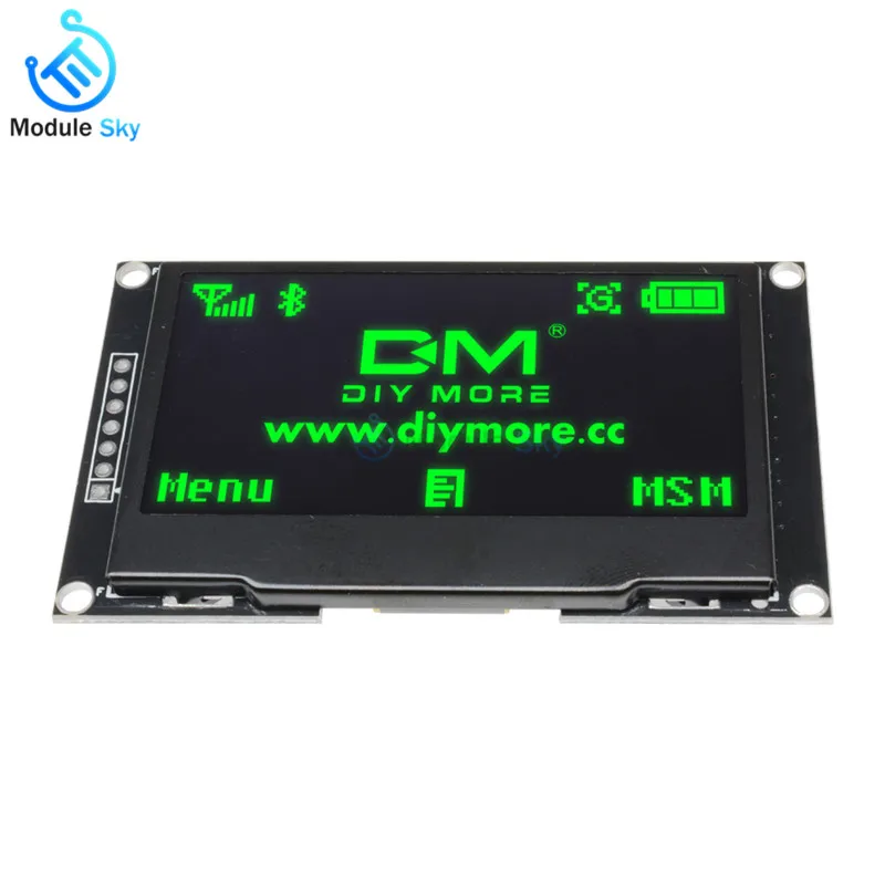 2 42 дюймовый ЖК экран 128X64 12864 OLED дисплей модуль IIC I2C SPI серийный SSD1309 для Arduino C51 STM32