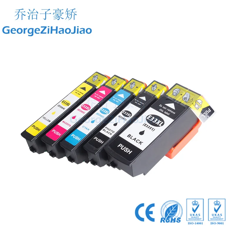 5 шт. чернильный картридж 3351XL совместимый с Epson для XP 530 |Чернильные картриджи| |