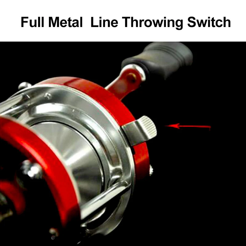 Full Metal Trolling Fishing Reels 4+1 BB Lure Reel for Saltwater and Freshwater Baitcasting Drum Wheel | Спорт и развлечения