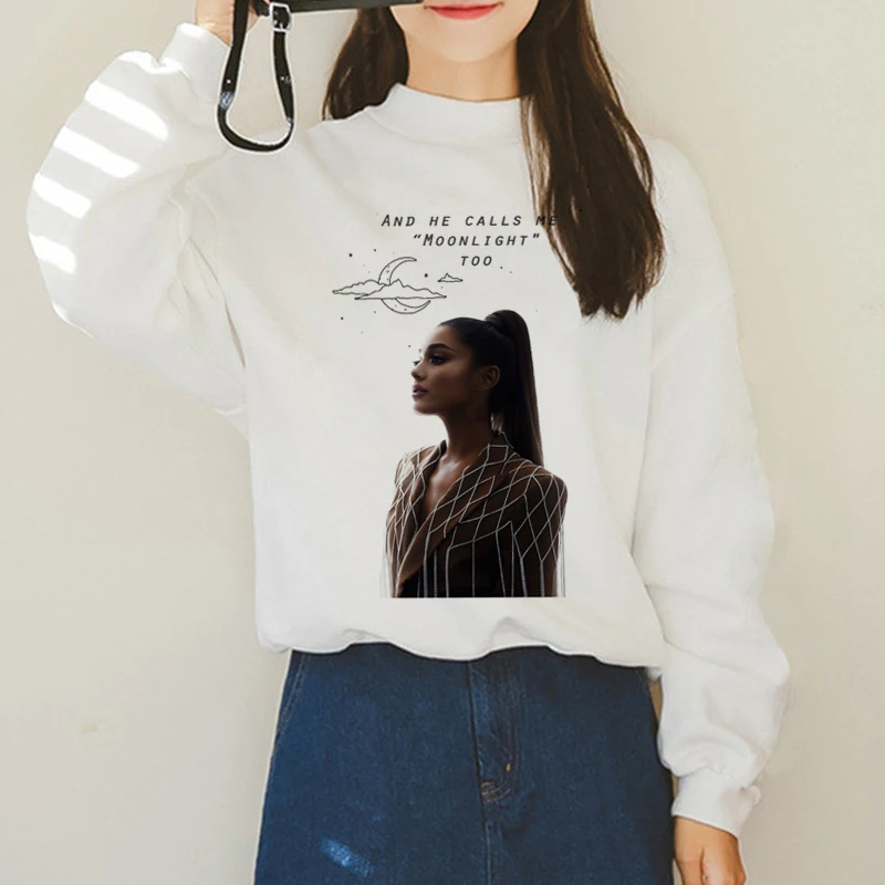 Новинка модные женские толстовки Ariana Grande с надписью Thank You в стиле Харадзюку