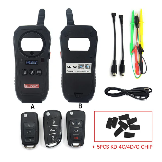 KD X2 plus 4C CHIP VSTM KEYDIY KD-X2 Автомобильный ключ гаражная дверь пульт дистанционного управления kd x2 генератор/чип-ридер/частота - Цвет: KD X2 plus 4C CHIP