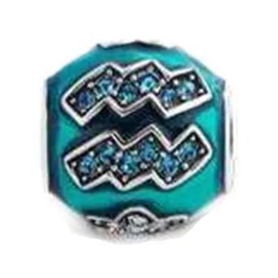 AIFEILI Free Shipping 925 Silver Color DIY Beads European Charms Bead 12 constellations Charm Fit Pandora Bracelet fashion gift | Украшения