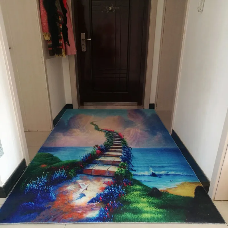 3D ковер, ковры для гостиной, спальни, прихожей, прихожей, коридора, коврик для ванной комнаты, кухни, нескользящий дверной коврик, стиль Medeiterranean