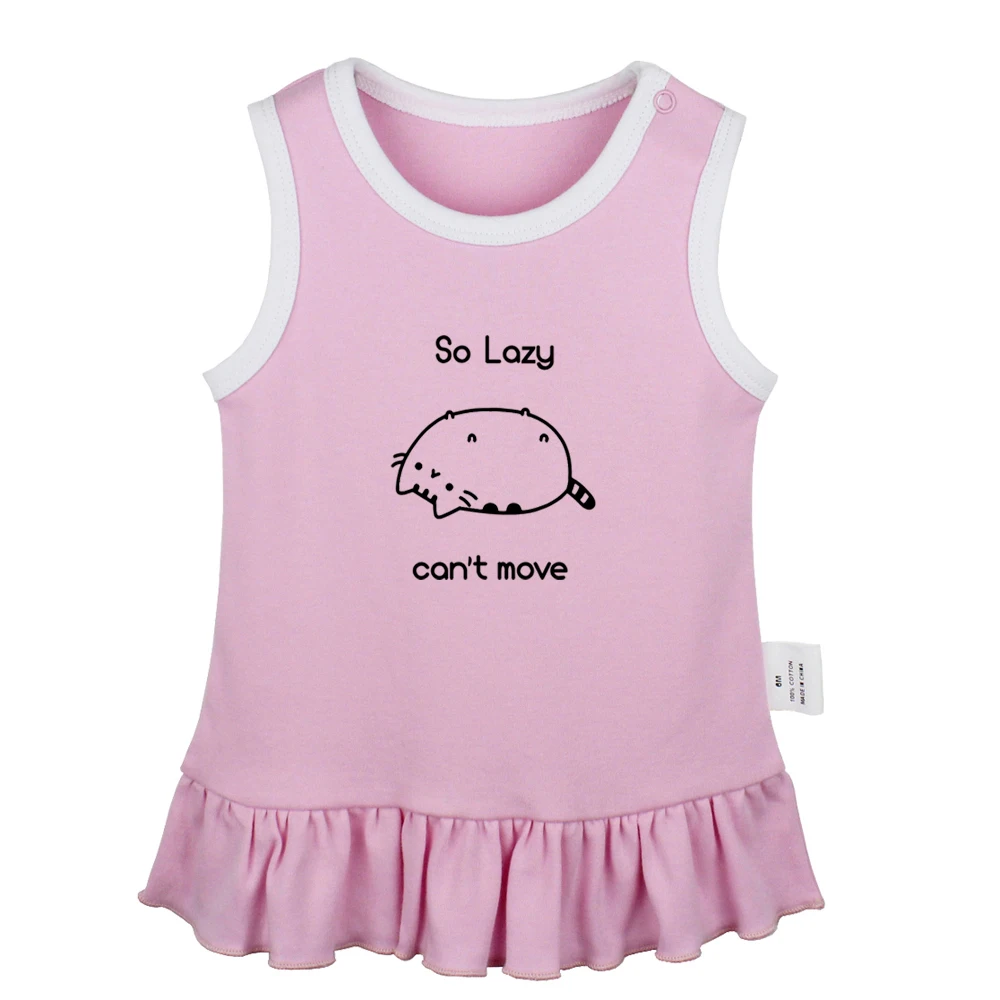 Cat Silhouette Cute Black Cats Collection Don't Touch Me Newborn Baby Girls Dresses Toddler Sleeveless Dress Infant Clothes | Мать и
