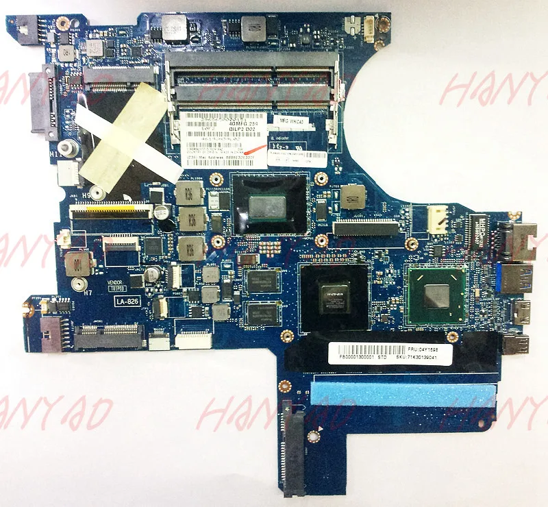 

For Lenovo S430 E430S laptop Motherboard LA-8261P Rev 1.0 ddr3 CPU I3 cpu