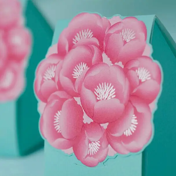 50 шт./лот коробка для конфет с цветами свадебных торжеств и подарков | Дом сад