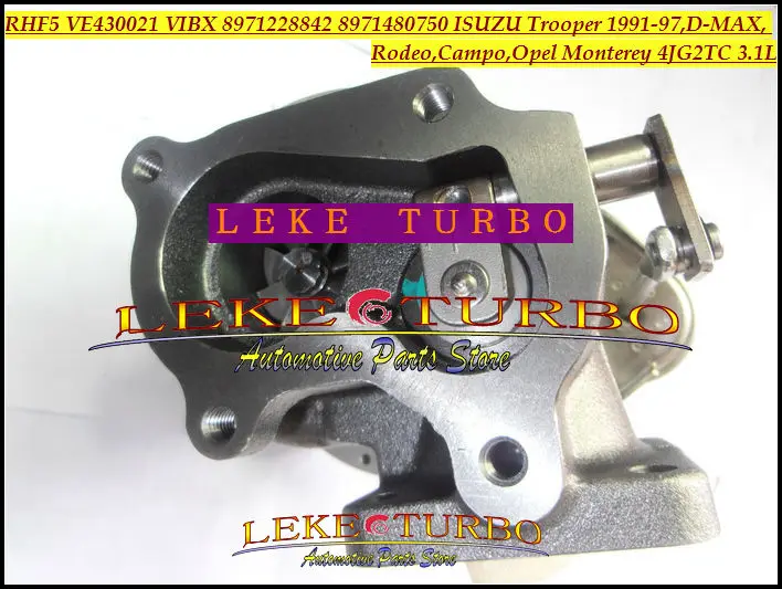 Турбокомпрессор Turbo RHF5 VE430021 VIBX 8971228842 8971480750 для ISUZU Trooper D MAX Campo OPEL Monterey 4JG2 4JG2TC