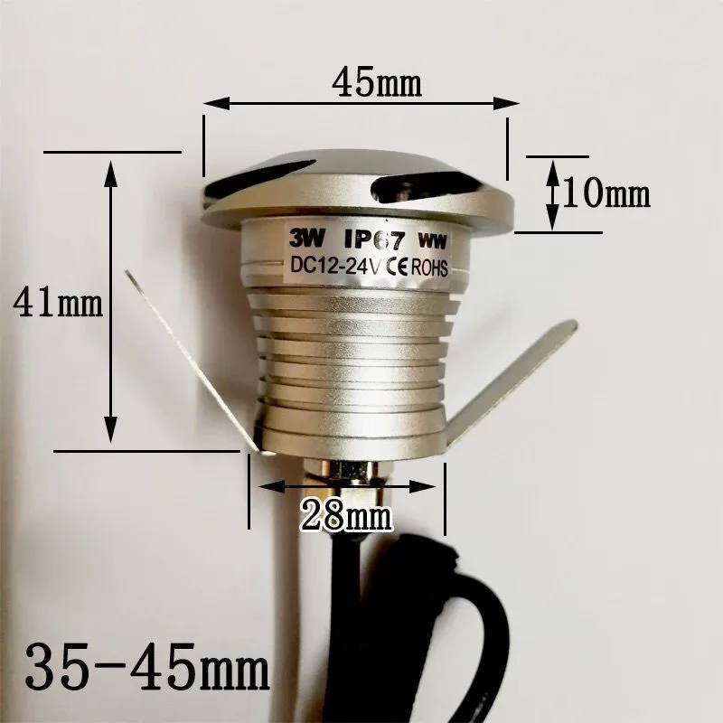 

10 шт./лот Cree чип 3 Вт Напольный СВЕТОДИОДНЫЙ ступеньки лестницы Светильник ing светильники Водонепроницаемый Встраиваемый в настенная колода...
