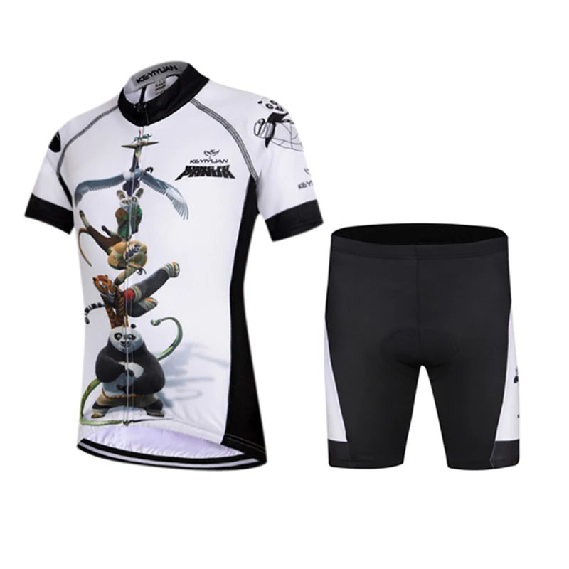 

Keyiyuan одежда для велоспорта, Детский комплект с короткими рукавами, летняя детская одежда, пляжный топ для мужчин и мужчин, дышащий горный ве...