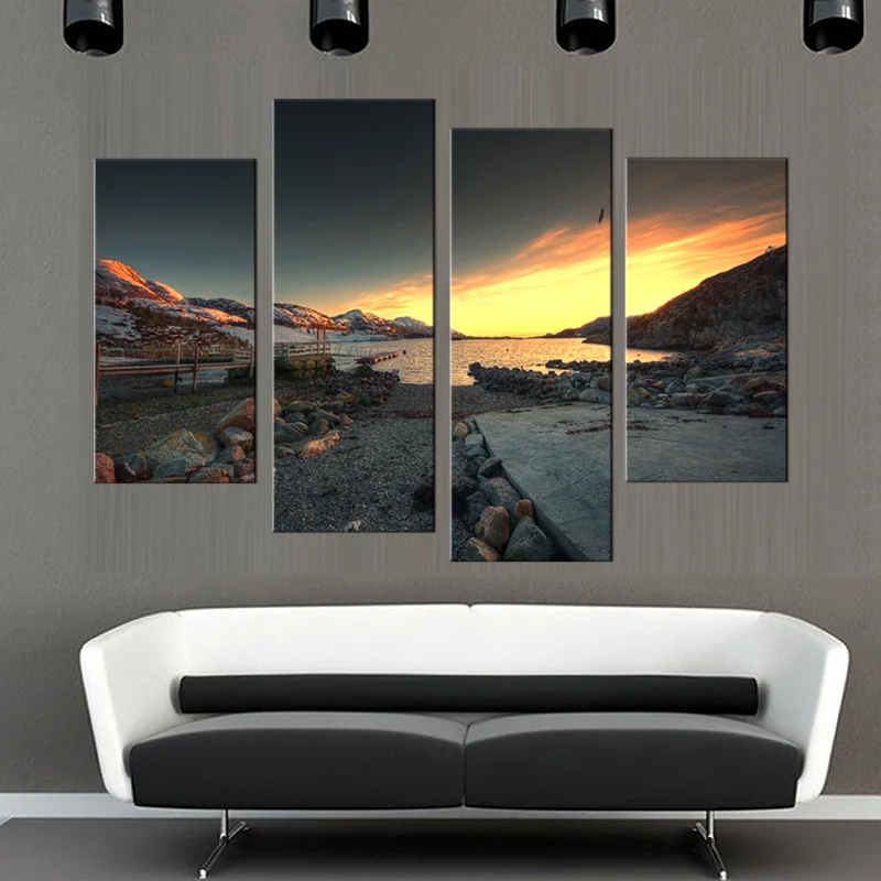 4 шт. Настенная картина декор комнаты постер с изображением моря|wall pictures|print
