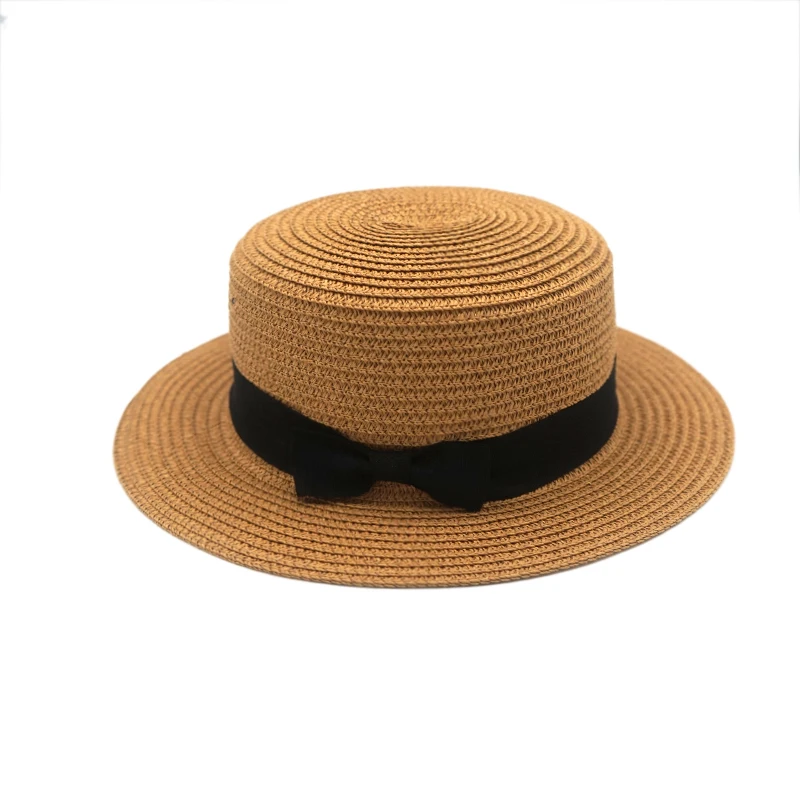 Простая Летняя Повседневная Панама для женщин шляпа родителей и детей пляжная