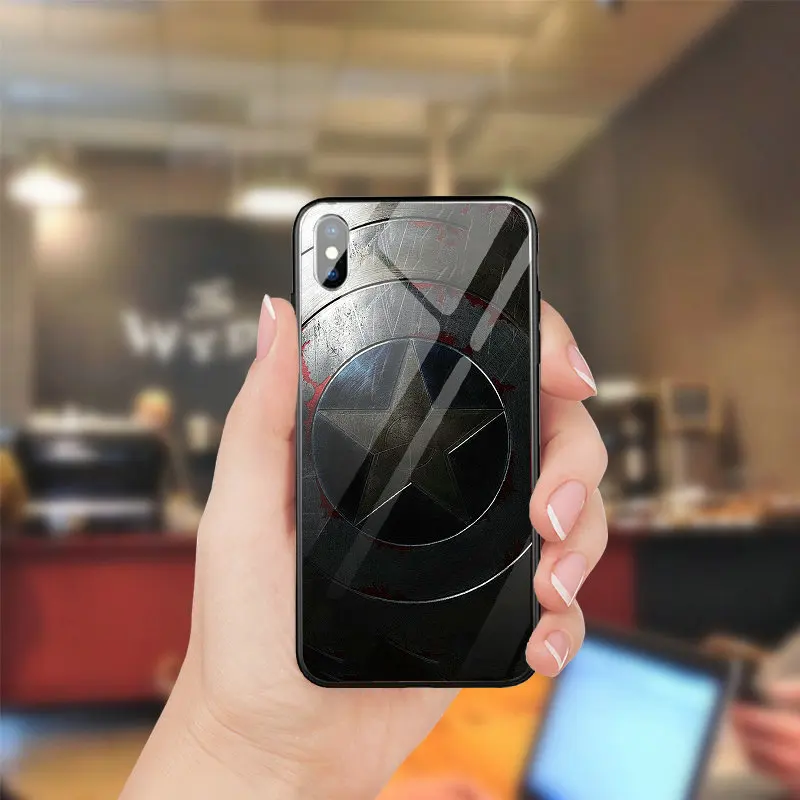 Закаленное Стекло случаи мобильного телефона чехол для iPhone 5 5S SE 8 7 6 S Plus X XR XS Max 10