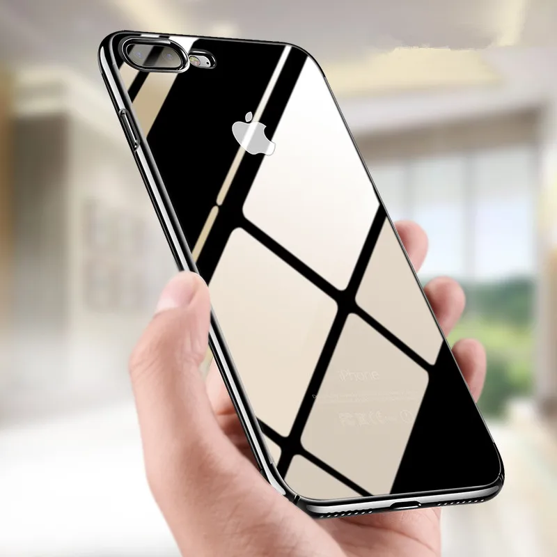 Ультратонкий чехол для телефона iPhone 8 Plus тонкий силиконовый мягкий из ТПУ 7 6 6s X XR XS
