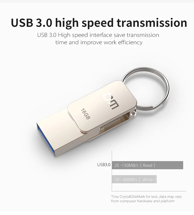 DM PD059 USB3.0 флеш-накопитель type-C металлический флеш-накопитель OTG USB-C Мини U диск смартфон память Мини Usb карта 2в1 16 ГБ 32 ГБ 64 г