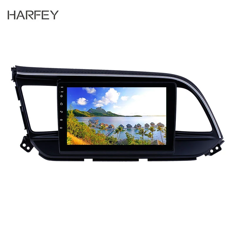 Harfey Android 9 1 сенсорный экран GPS навигация дюймов автомобильное радио для Hyundai Elantra