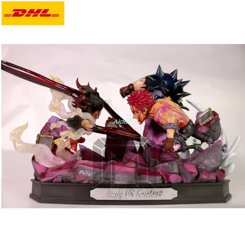 

9 "цельный кусок статуя соломенная шляпа Пираты бюст Луффи полная длина портрет Шарлотта катакури GK экшн-фигурка игрушка 24 см B1154