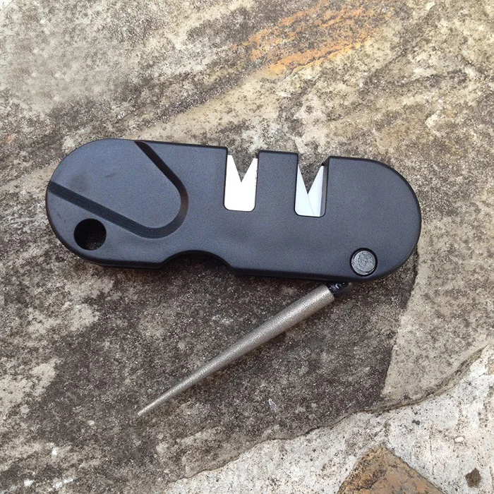 4in1 удобный Grindstone конические Смит и Вессон ножи точилка Открытый инструмент Spyderco Военизированные 2 сталь кемпинг