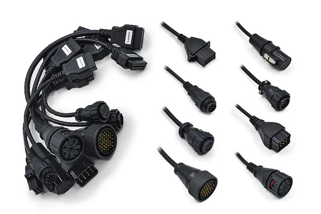 Full Truck cables CDP TCS multidiag pro Bluetooth,00 keygen V3.0 реле NEC obd2 сканер автомобилей грузовиков OBDII диагностический инструмент - Цвет: Full Truck cables