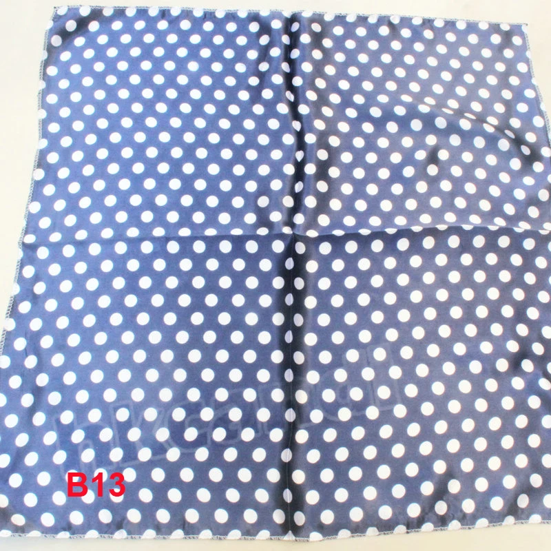 

Fashion Brand Female 50cm dark blue dots scarf bandanas handkerchief neckerchief Polyester Square Scarf/Shawl For Ladies b013