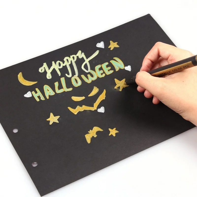 STA 10 цветов металлические маркеры для рок-живописи средние цветные керамического