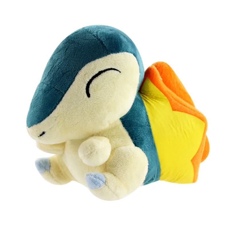 16cm Cyndaquil 25 стилей 10-18 см плюшевая игрушка Peluche Charmander Snorlax Dragonite Mewtwo Poliwag милые мягкие куклы Детский Рождественский подарок - Color: 16cm Cyndaquil