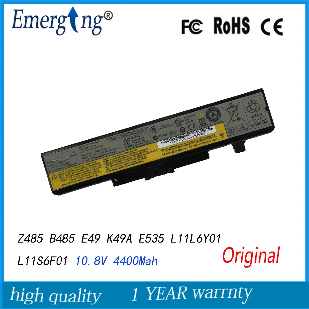 Оригинальный Новый аккумулятор для ноутбука Lenovo IdeaPad Y480 G480 G580 V580 L11L6F01 L11L6R01 L11L6Y01 10 8
