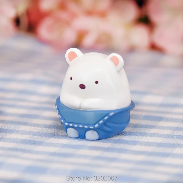 8 шт./лот Sumikko уголок Сан х игрушка 4 см Kawaii Мультфильм животное ПВХ Фигурки для