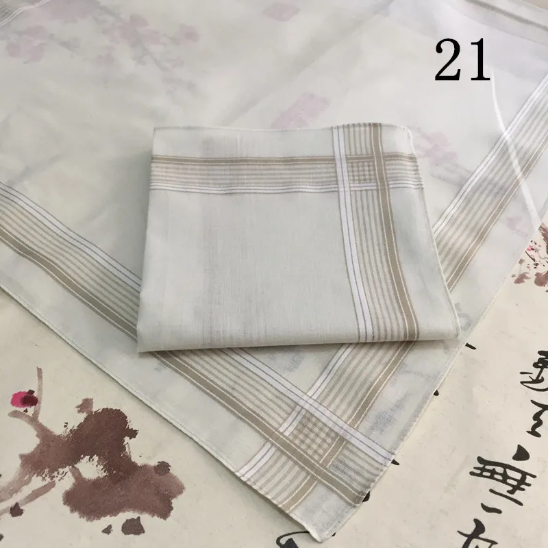 43x43cm Fancy Fashion Square Suit Hankie Cotton Multi-Pattern Casual Men's Handkerchief