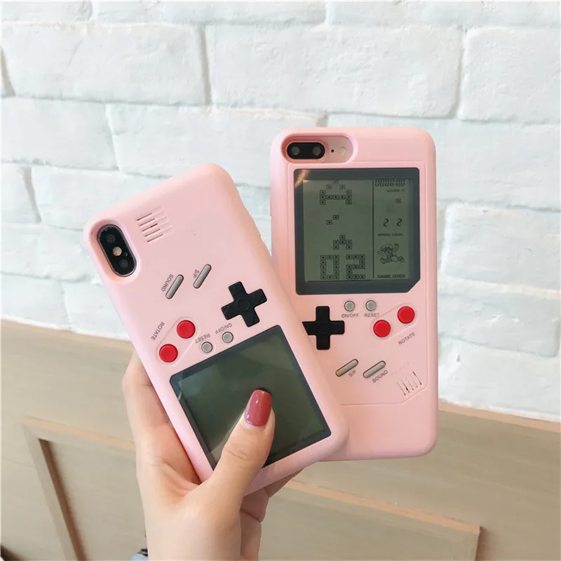 Чехлы для телефонов в стиле ретро с памятью Gameboy Tetris iPhone 6 6s 7 8 Plus мягкий чехол из