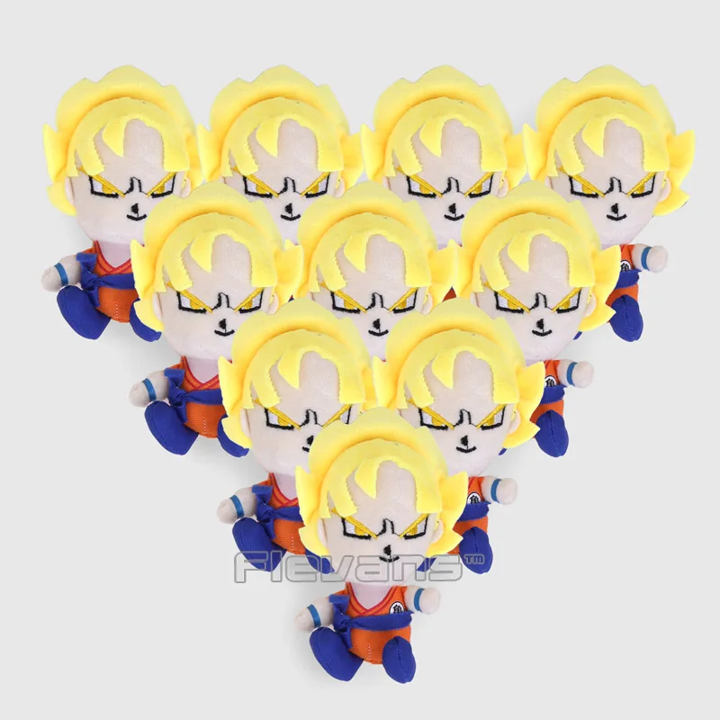 Dragon Ball Z Сон Гоку Вегета мини плюшевые игрушки-подвески мягкие куклы животных 10 шт./лот