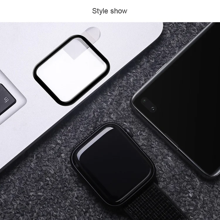 For Apple Watch 44mm NILLKIN для наручных часов Apple Watch 4 серии 4 полное покрытие 3D Защитная пленка для экрана из закаленного стекла Защитная пленка для 0,33 мм для Apple Watch, версии 3, 2, 1(44/40/42/38 мм - Цвет: For Apple Watch 44mm