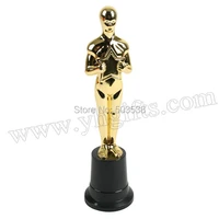 1pclot plastic gold person trophy cuplearning awardprizes toysschool sports medalcreative study reward5 x 5 8 x 22 5 cm