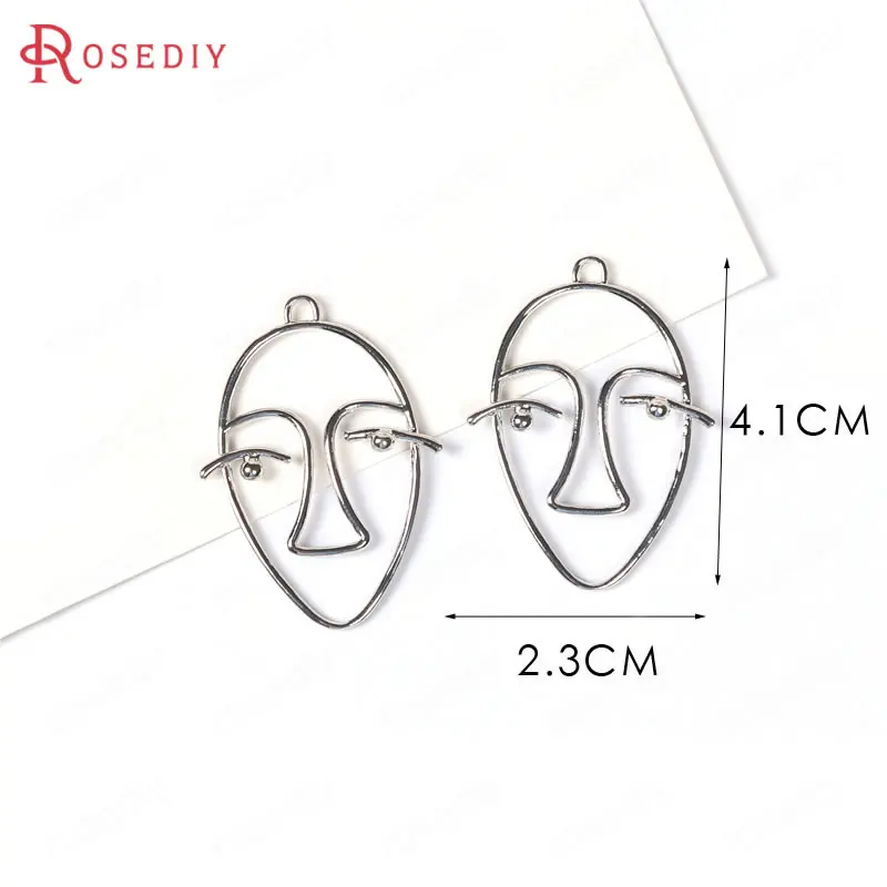 Подвески с имитацией родиевой латуни 10 шт. 4 1x2 3 см|charm pendant diy|charm pendantpendant diy |