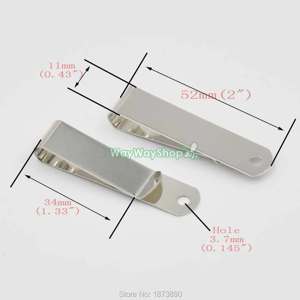 25 шт. маленьких зажимов для ремней 52мм x 11мм и 63мм x 13мм из кожи для изготовления пружинного крепления крючковых пряжек 2 x 0,43.