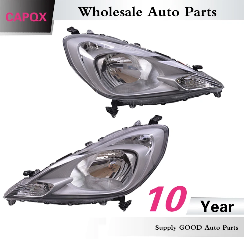 CAPQX 2 шт передние фары лампы фары 33100-TF0-H51 для FIT JAZZ GE6 GE8 2012 2013