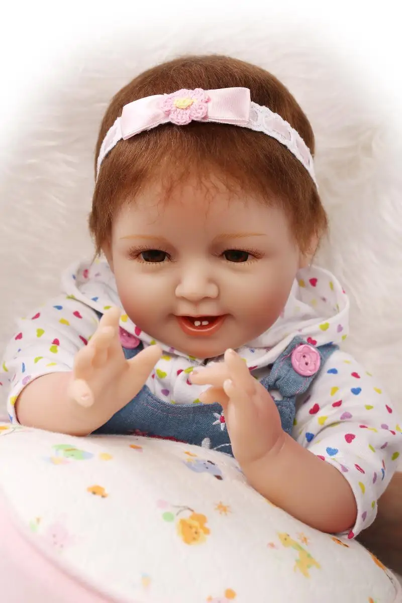 55 см NPK коллекция силиконовые куклы для новорожденных реалистичные девочек