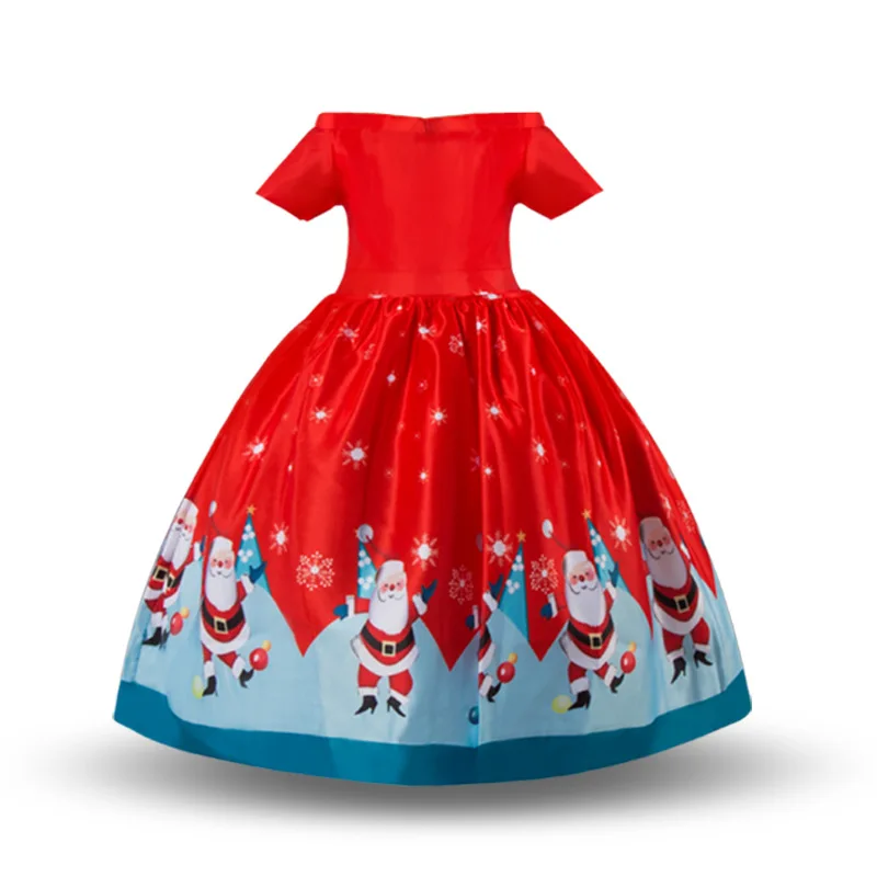 2019 Fashion Toddler Kids Baby Girls Dress Party Tutu Rain Print Dresses Christmas Beautiful | Детская одежда и обувь