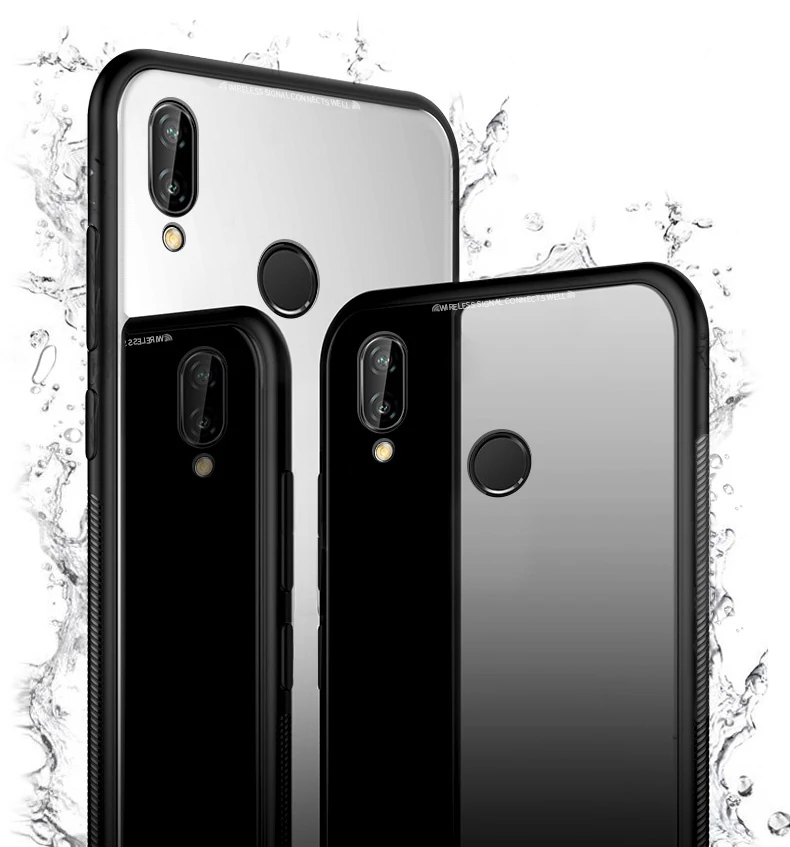 Стеклянный чехол для Xiao mi 9 mi 9 SE mi 8 mi 8 Lite Play F1 силиконовая рамка+ стеклянная крышка на Xio mi Red mi Note 7 Fundas Red mi GO Coque