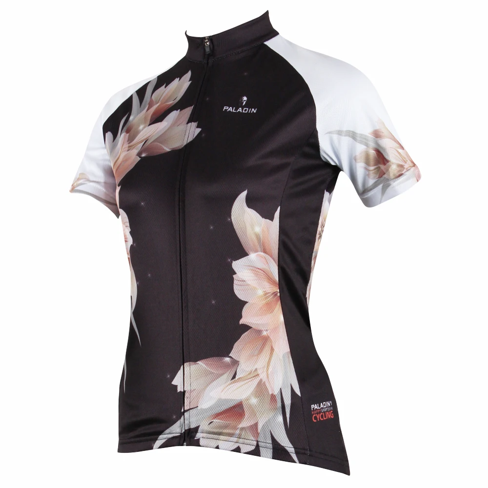 Женская велосипедная рубашка с коротким рукавом PALADIN &quotBlack Lily&quot|bike shirt|short sleeve